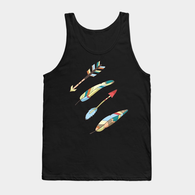 Arrows and Feathers Tank Top by SistersTrading84